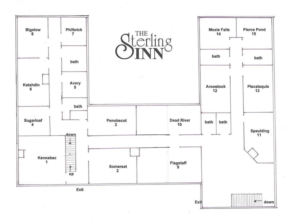The Sterling Inn Caratunk Exteriör bild